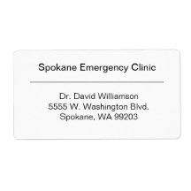 Rótulo de remessa de grandes empresas