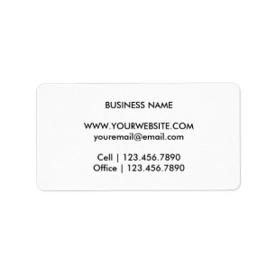 Etiqueta Rótulo de Retorno de Monograma Simples