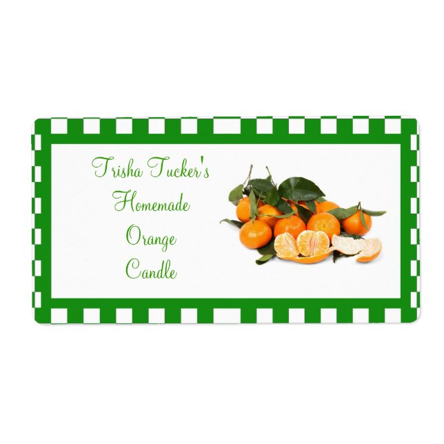 Etiqueta Rótulo de Vela Homemade (Frente)
