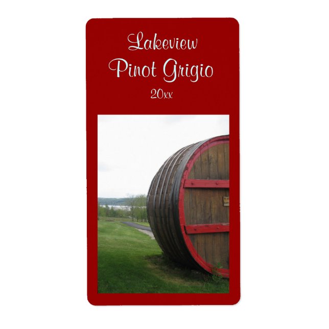 Etiqueta Rótulo de Vinho Caseiro de Vinho (Frente)