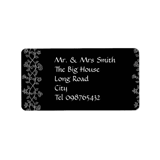 Etiqueta Rótulo decorado (Frente)