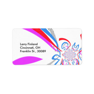 Etiqueta Rótulo desenhado com estilo de arte moderno