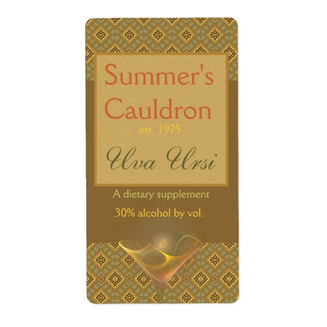 Etiqueta Rótulo do Apotador de Vidro Suntini (Frente)