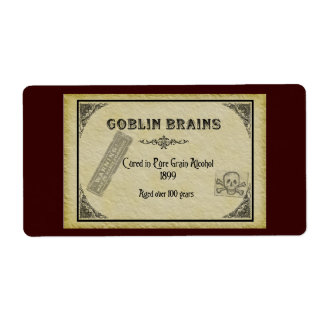Etiqueta Rótulo do Cérebro Goblin