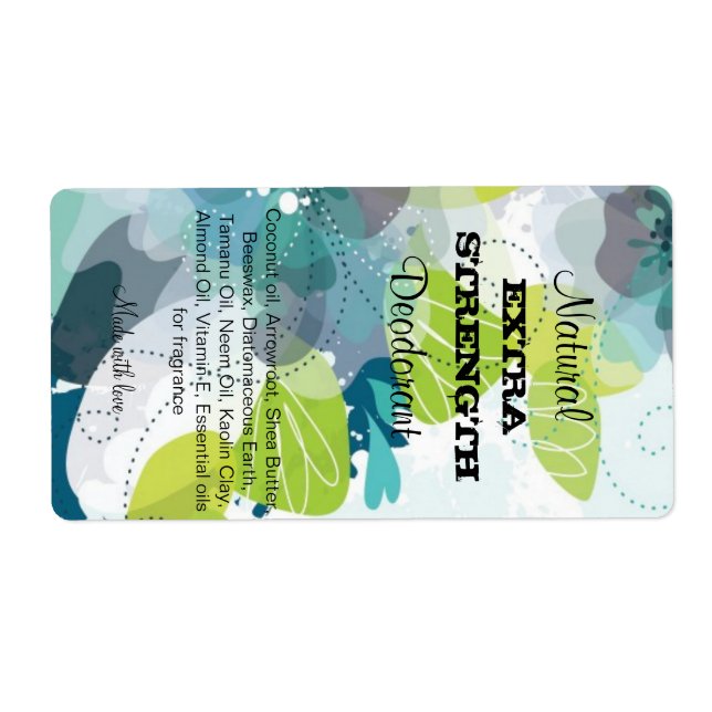 Etiqueta Rótulo do desodorante (Frente)