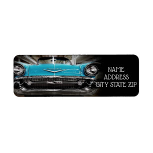 ETIQUETA RÓTULO DO ENDEREÇO CLÁSSICO CHEVROLET IMPALA**