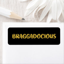 RÓTULO DO ENDEREÇO DE DEVOLUÇÃO BRAGADOCIOSO