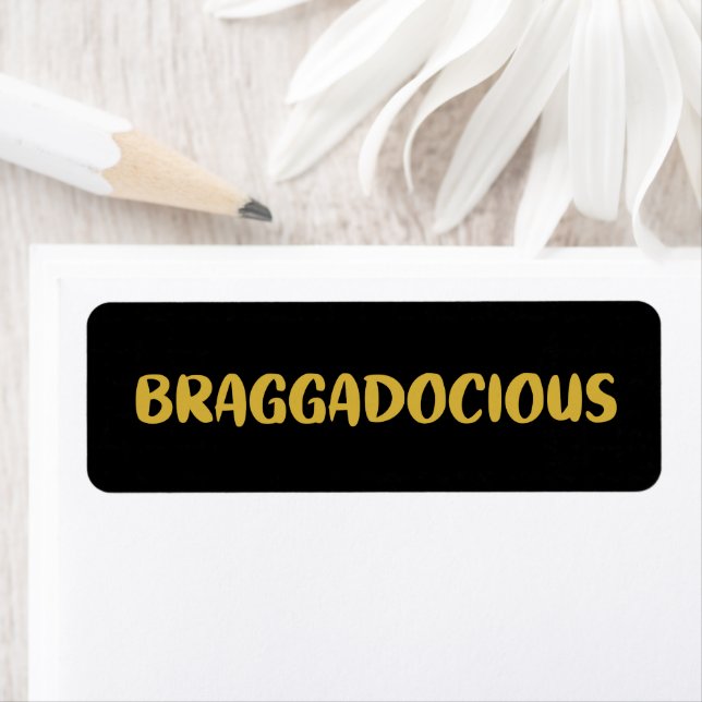 ETIQUETA RÓTULO DO ENDEREÇO DE DEVOLUÇÃO BRAGADOCIOSO (Insitu)