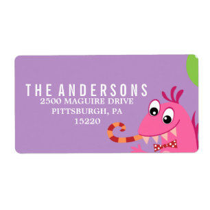 ETIQUETA RÓTULO DO ENDEREÇO DE DEVOLUÇÃO DE ANIVERSÁRIO DO