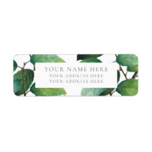 RÓTULO DO ENDEREÇO DE DEVOLUÇÃO "FOLHAS VERDES"