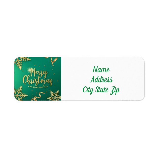 ETIQUETA *RÓTULO DO ENDEREÇO DE NATAL DE MERCADORIAS* (Frente)