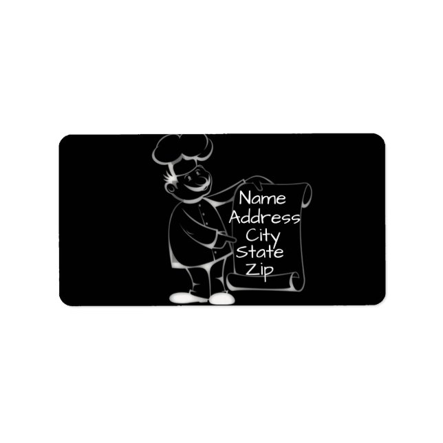 ETIQUETA ***RÓTULO DO ENDEREÇO DO UTIMATE CHEF**** (Frente)