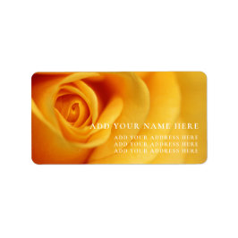 ETIQUETA RÓTULO DO ENDEREÇO FLORAL "AMARELO"