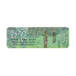 ETIQUETA RÓTULO DO ENDEREÇO: GUSTAV KLIMT : ROSEBUSHES