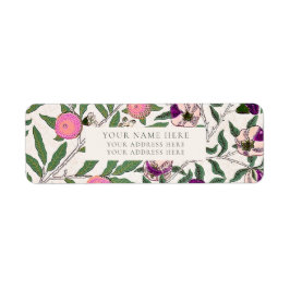 ETIQUETA RÓTULO DO ENDEREÇO: WILLIAM MORRIS