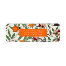 RÓTULO DO ENDEREÇO: WILLIAM MORRIS : FLORAL