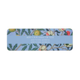 ETIQUETA RÓTULO DO ENDEREÇO: WILLIAM MORRIS POMEGRANATE