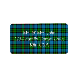 Etiqueta Rótulo do Fletcher Tartan