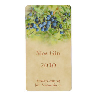 Etiqueta Rótulo do frasco de gin