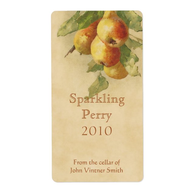 Etiqueta Rótulo do frasco de perada (Frente)