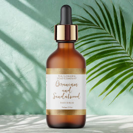 Etiqueta Rótulo do frasco ou jato de cosméticos - Borda de 
