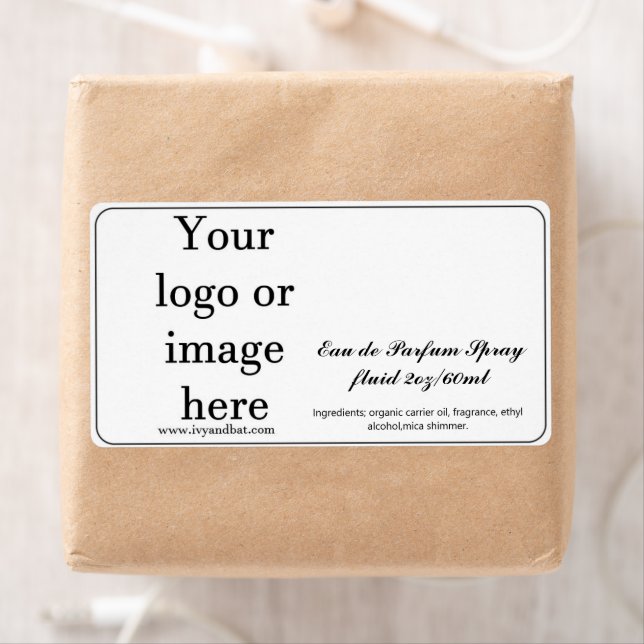 Etiqueta Rótulo do Frasco para pulverização Perfume, Tamanh (Insitu)