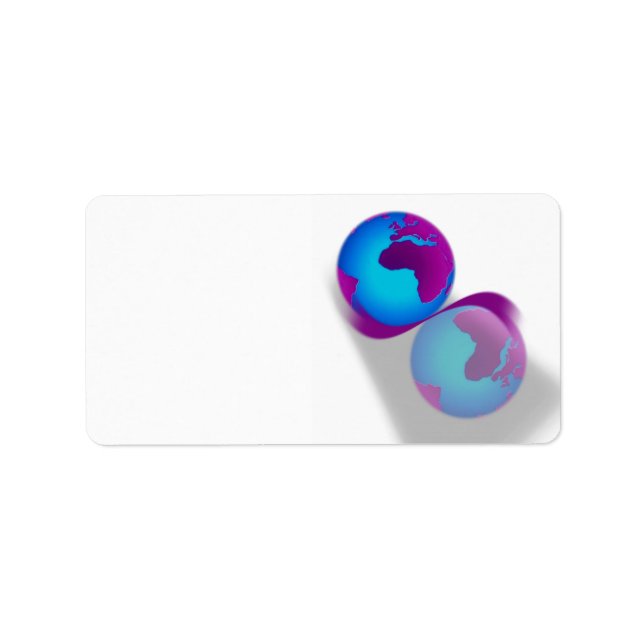 Etiqueta Rótulo do Globo (Frente)