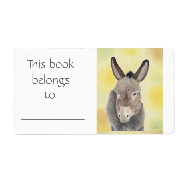 Etiqueta Rótulo do livro Donkey (Frente)