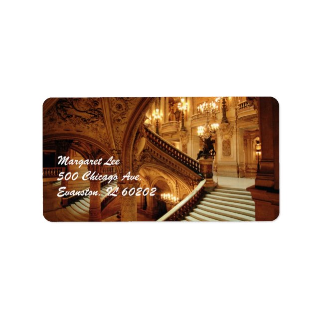 Etiqueta Rótulo do museu de Paris (Frente)