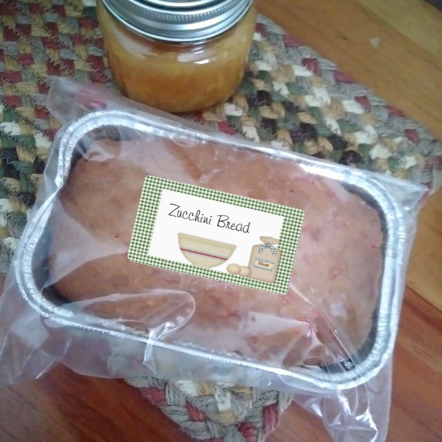 Etiqueta Rótulo do Pão de Abobrinha (Criador carregado)