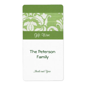 Etiqueta Rótulo do vinho presente