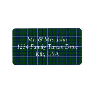 Etiqueta Rótulo Douglas Tartan
