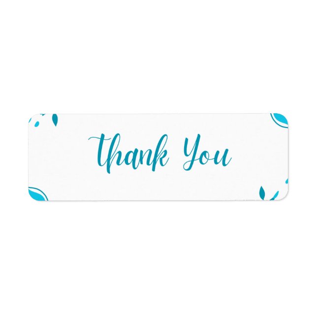 Etiqueta rótulo elegante de "obrigado" em script (Frente)