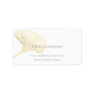 Etiqueta Rótulo Essencial Ginkgo Biloba Leaf