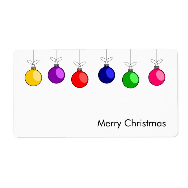 Etiqueta Rótulo Feliz de Natal (Frente)