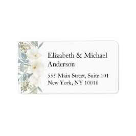 Etiqueta Rótulo floral, Magnolia leafy específico do client