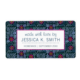 Etiqueta Rótulo Floral Renascença Artes e Ofícios