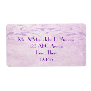 Etiqueta Rótulo Floreta de Grunge Elegante