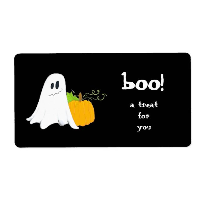 Etiqueta Rótulo Ghostie ~ Treat Bag (Frente)