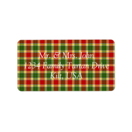 Etiqueta Rótulo Gibson Tartan