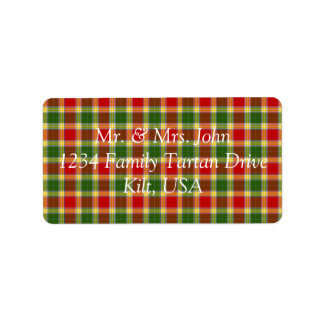 Etiqueta Rótulo Gibson Tartan