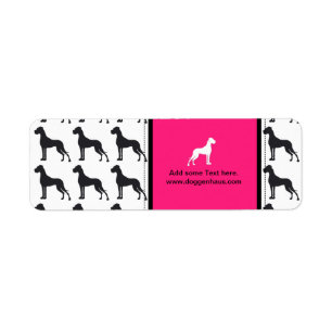 Etiqueta rótulo Great Dane