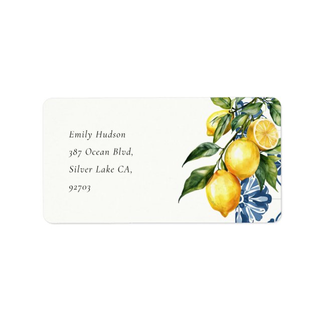 Etiqueta Rótulo italiano Costa Amalfitana Positano (Frente)