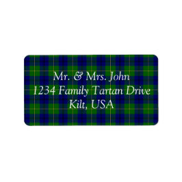Etiqueta Rótulo Johnston Tartan