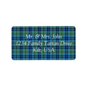 Etiqueta Rótulo Keith Tartan