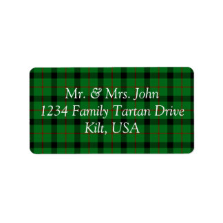 Etiqueta Rótulo Kincaide Tartan
