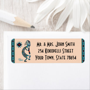 Etiqueta Rótulo Kokopelli Sudoeste