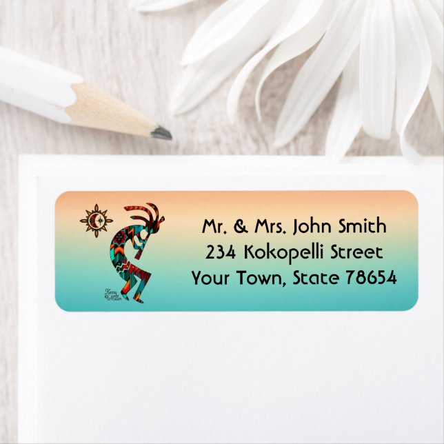Etiqueta Rótulo Kokopelli Sudoeste (Insitu)