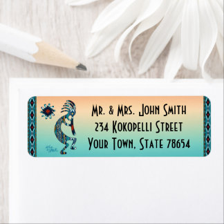 Etiqueta Rótulo Kokopelli Sudoeste