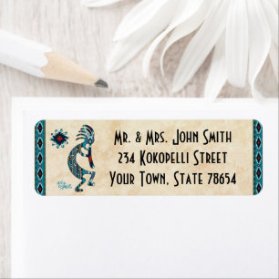 Etiqueta Rótulo Kokopelli Sudoeste